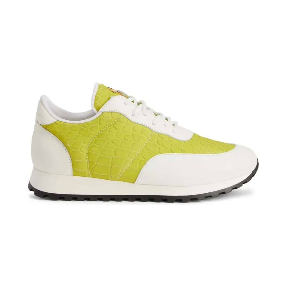 Giuseppe Zanotti Runner leren sneakers – Grün (I160018K09)
