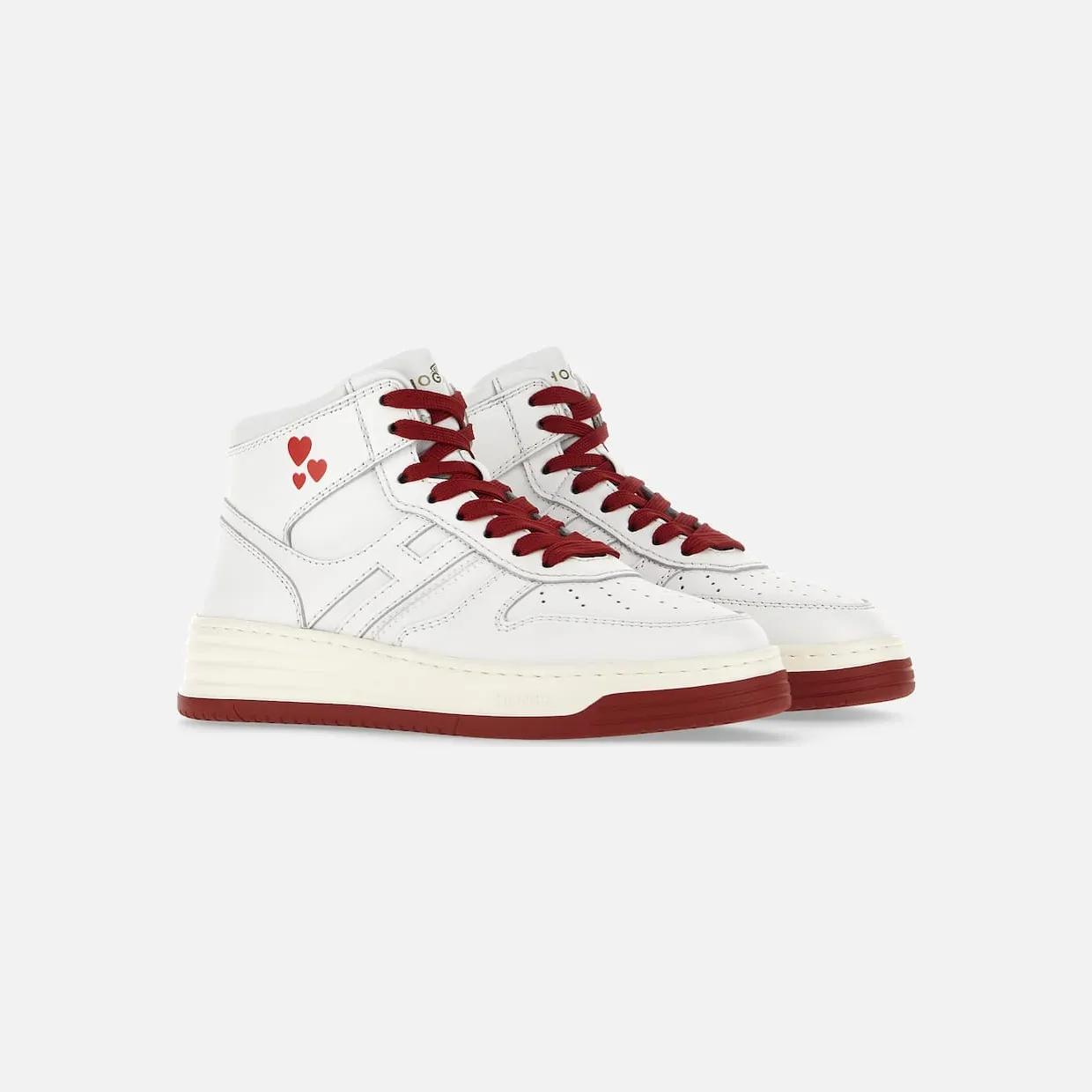 Sneakers Hogan H630 High Top – Valentine’s Day White (HXW6300EY20R37B001)