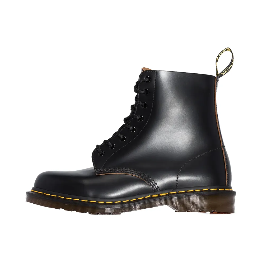 Dr. Martens 1460 Vintage Made In England Lace Up Boot Black Quilon (12308001)