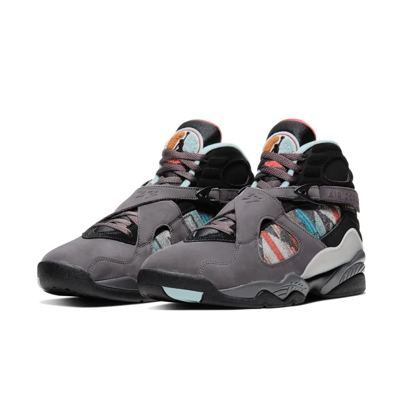 Jordan 8 Retro N7 (2019) Thunder Grey/Light Graphite-Gold Suede-Black (CQ9601-001)