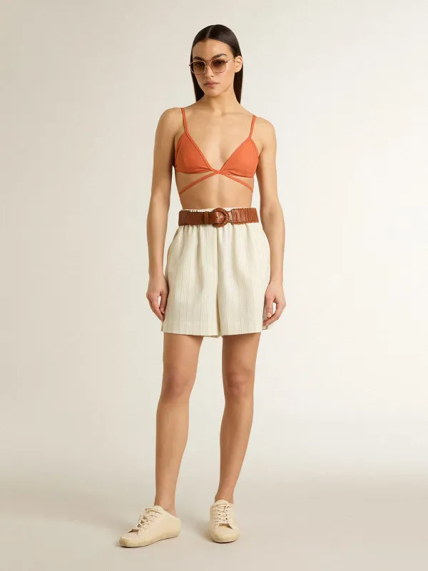Golden Goose Super-Star Sabot In Beige Canvas With Embroidered Beads And Beige Suede Star (GWF00110.F007261.65221) (6)