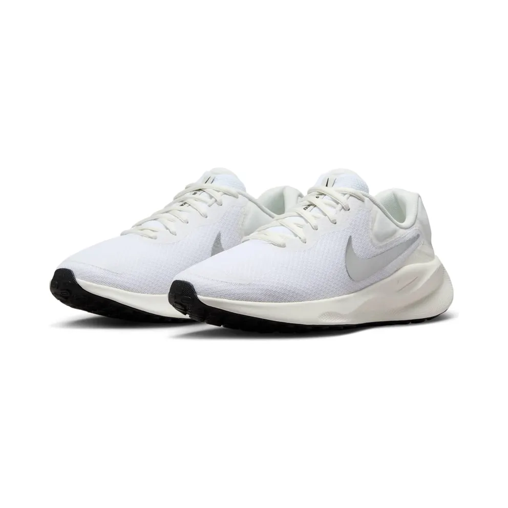Nike Revolution 7 White Sail Black Metallic Silver (FB2208-101)