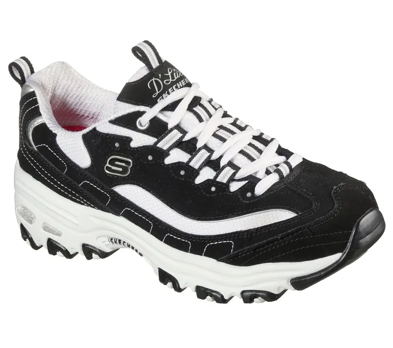Skechers D’Lites – Biggest Fan Sneaker Black/White