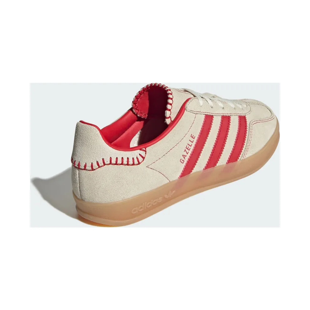 adidas Gazelle Indoor Beige Better Scarlet (JS1402)
