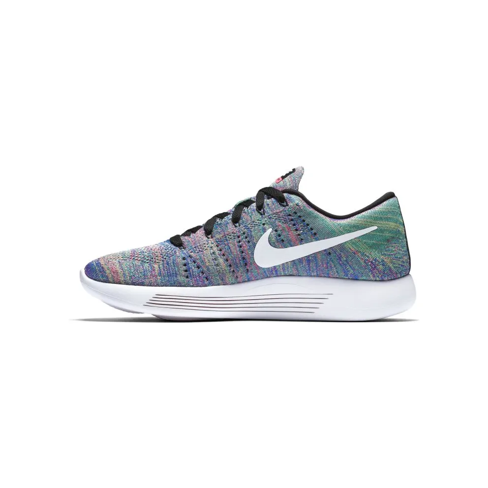 Nike LunarEpic Flyknit Low Multi-Color (W) Black/White-Racer Blue-Clear Jade (843765-004)