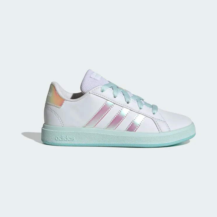 Adidas Grand Court 2.0 GS “Ftwr White / Flash Aqua” (JR6097)