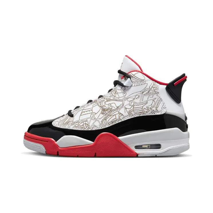 Jordan Dub Zero White Varsity Red (2022) “White / Black / Neutral Grey / True Red” (DV1360-160)