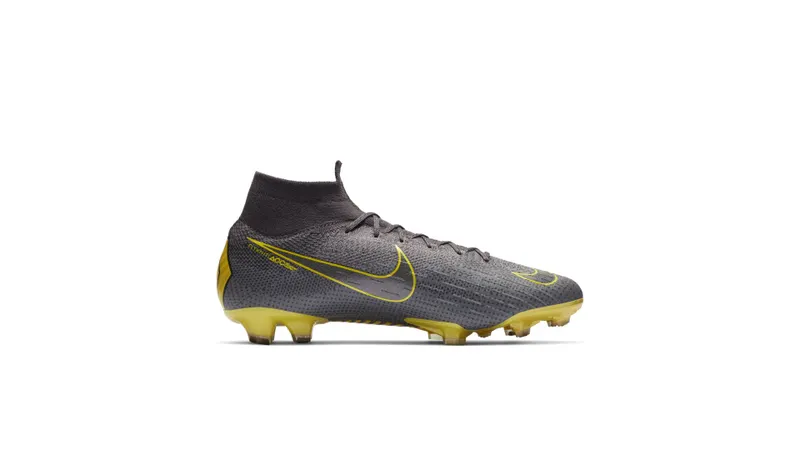 Nike Mercurial Superfly 6 Elite FG Thunder Grey Thunder Grey/Dark Grey/Yellow (AH7365-070)