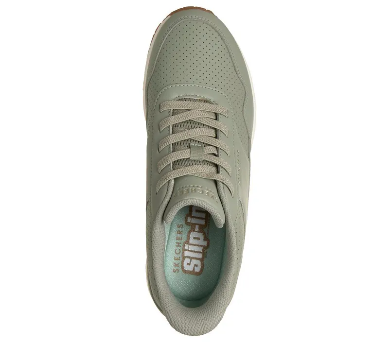 Skechers Slip-ins: UNO – Banksia Luxe Sneaker Sage
