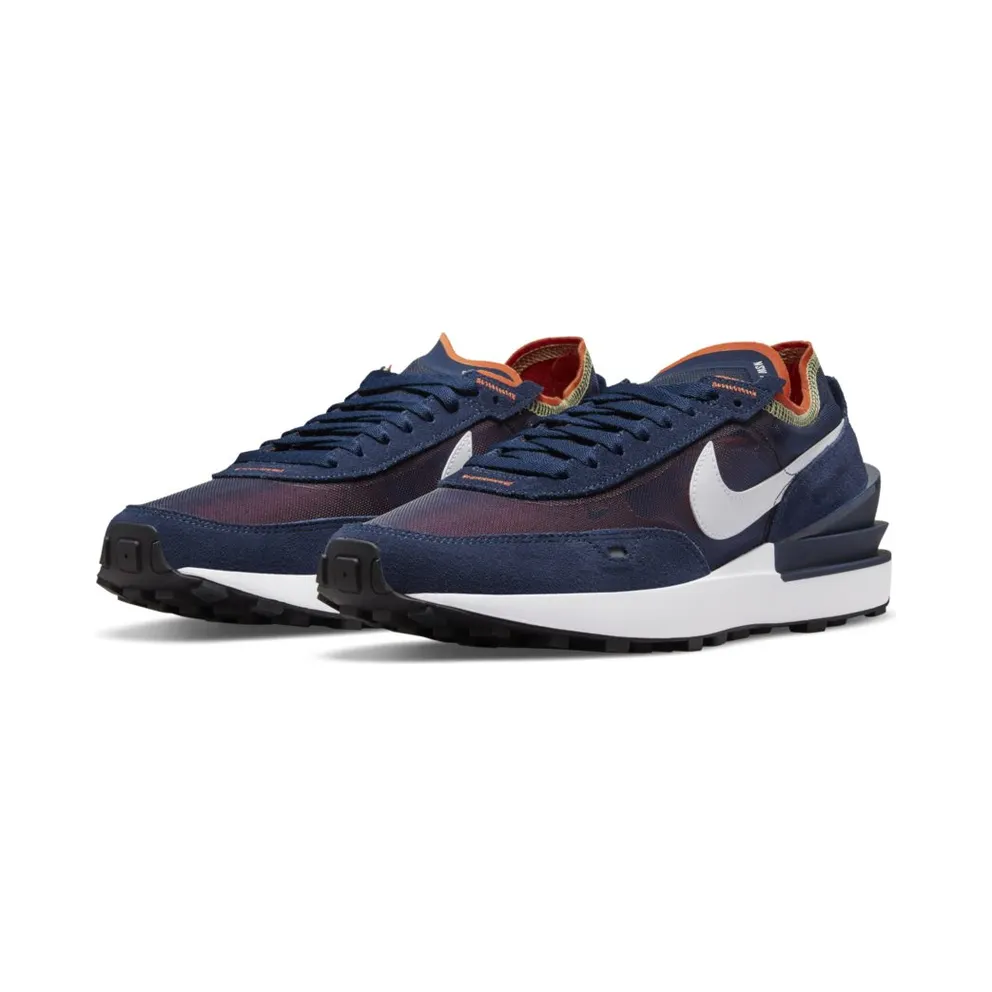 Nike Waffel One “Midnight Navy / Orange / Melon Tint / White” (DA7995-401)