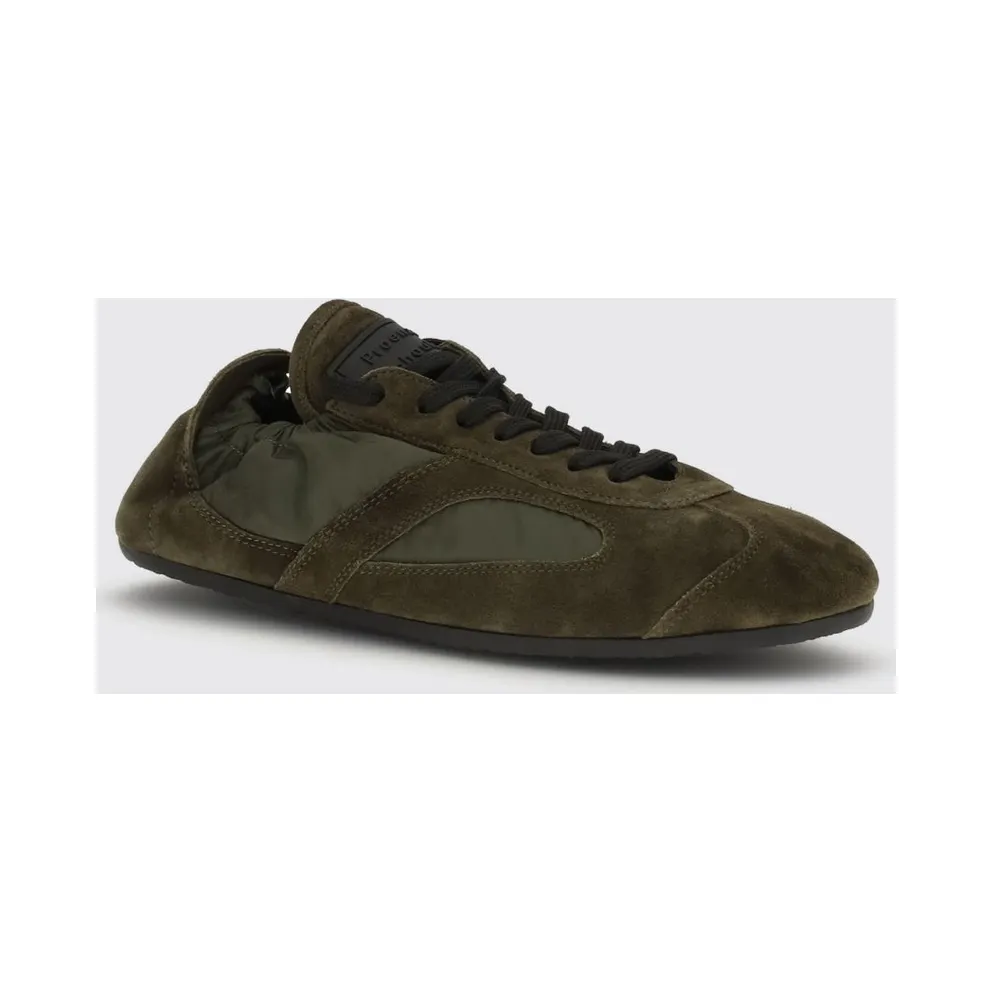 Proenza Schouler Soft Track Suede and Nylon Green (SH261117303)