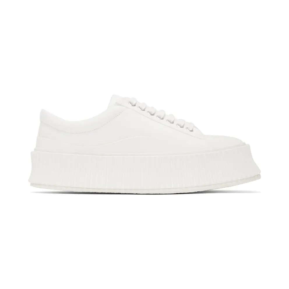 Jil Sander White Platform Sneakers (J15WS0002_P4868)