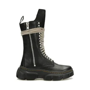 Dr. Martens 1918 DMXL Calf Length Zip Boot Rick Owens Black (31750001)