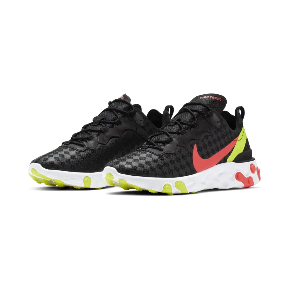 Nike React Element 55 Black Crimson Volt Black/Crimson-Volt (CJ0782-001)
