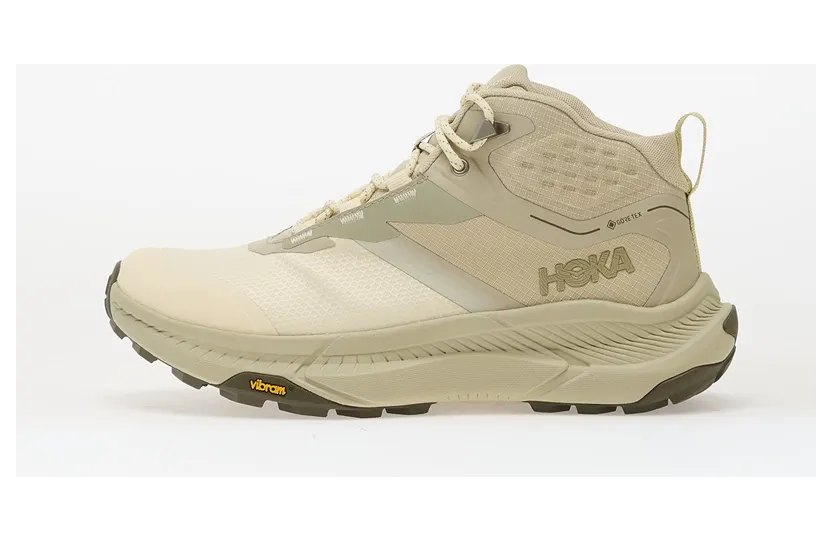 Hoka One Transport Hike Gore-Tex Oyster Mushroom Vintage Yellow