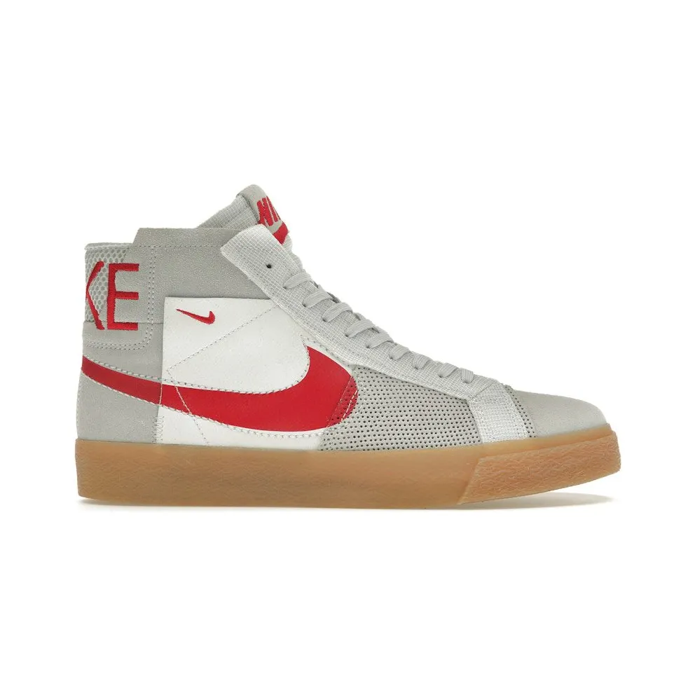 Nike SB Zoom Blazer Mid Premium Deconstructed White University Red Gum (FD5113-100)
