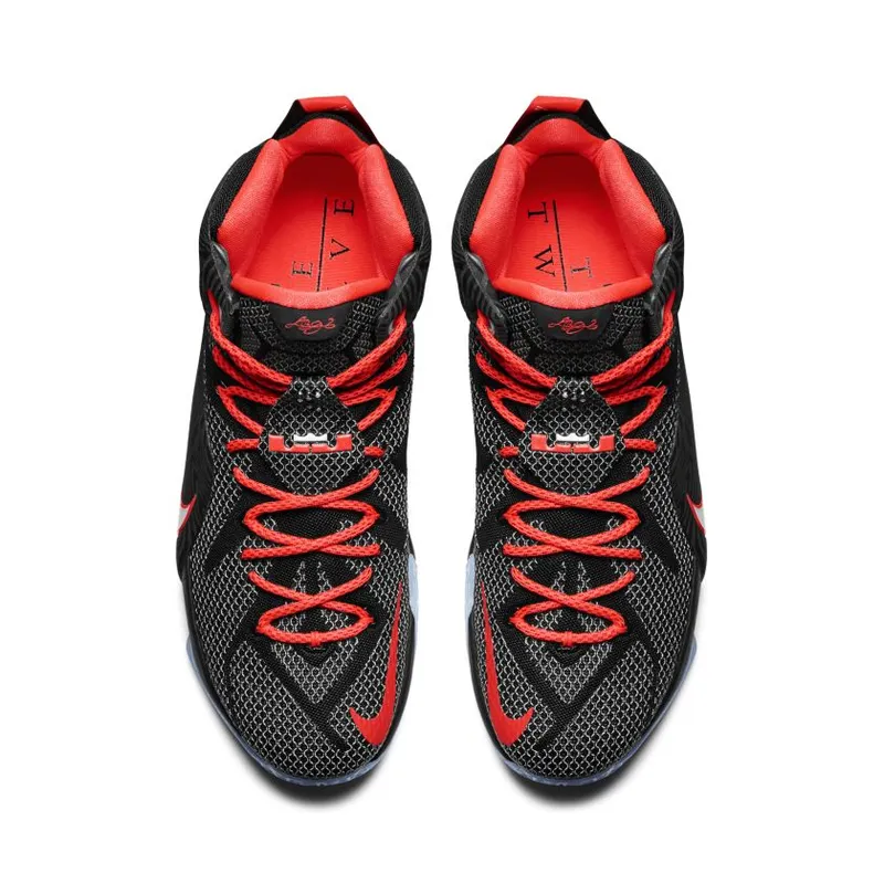 Nike LeBron 12 Court Vision Black/White-Bright Crimson (684593-016)