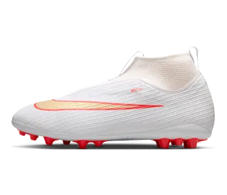Nike Jr. Mercurial Superfly 11 Academy ‘ Multi-Ground High-Top “White/Bright Crimson/Blur” (IO1528-100)