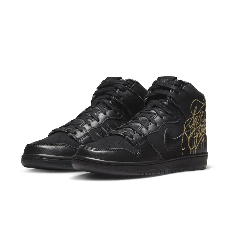 Nike SB Dunk High Pro Black/Metallic Gold/Black – “Black / Metallic Gold / Black” (DH7755-001)
