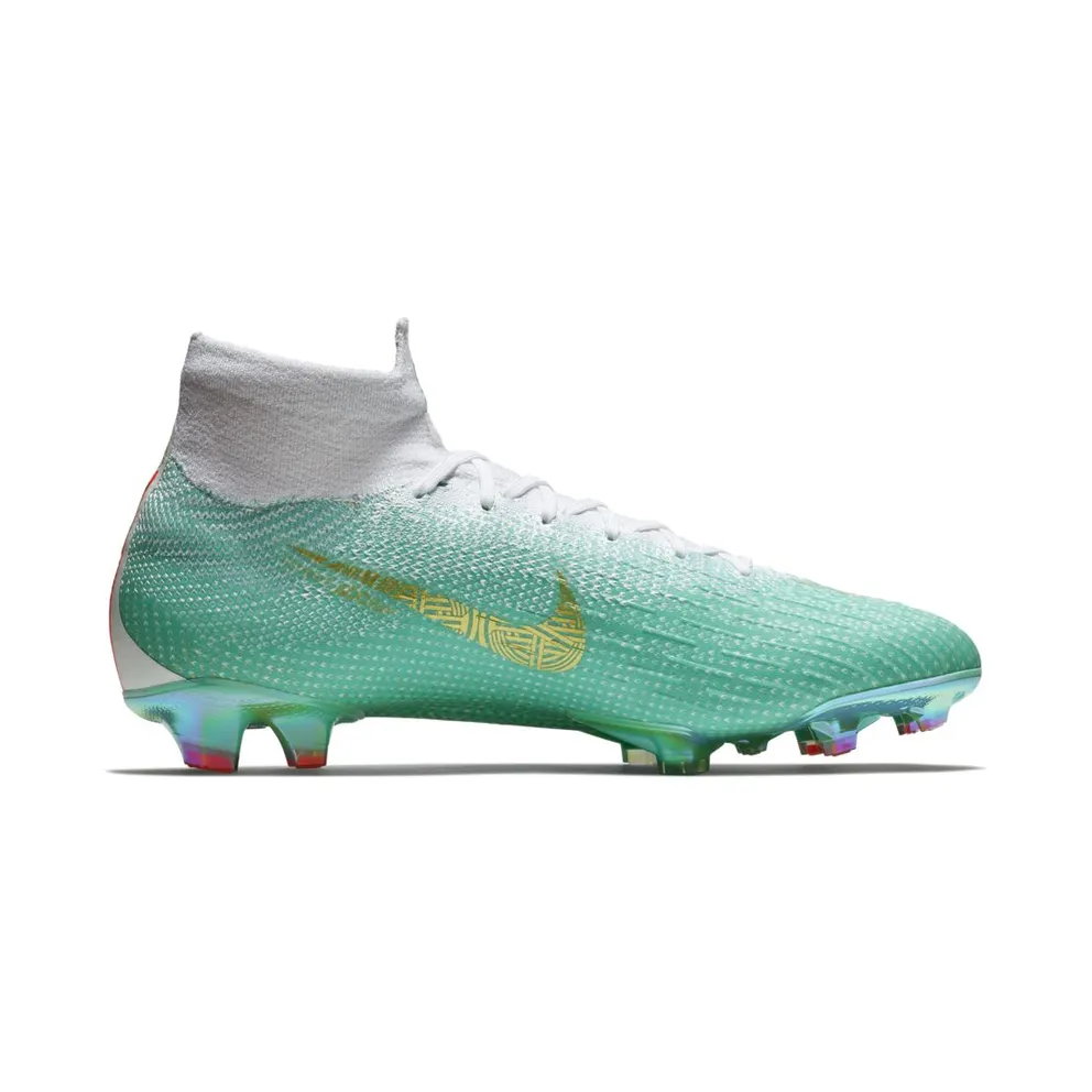 Nike Mercurial Superfly VI Elite CR7 FG Chapter 6 Special Edition Clear Jade/Metallic Vivid Gold-White (AJ3547-391)