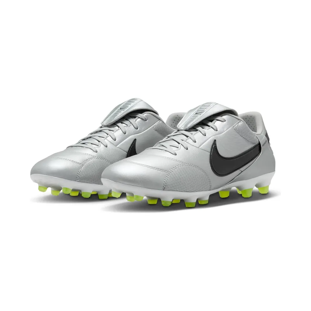 Nike Premier 3 FG Metallic Silver Black Volt (AT5889-004)