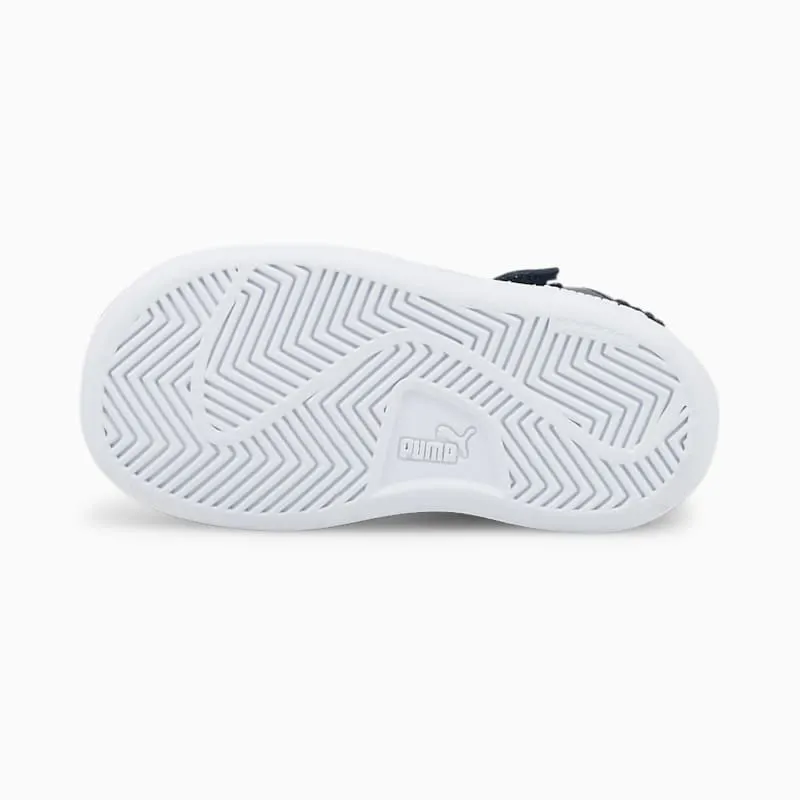 PUMA Smash V2 Mid Fur V Babies’ Black/White (366899-02)