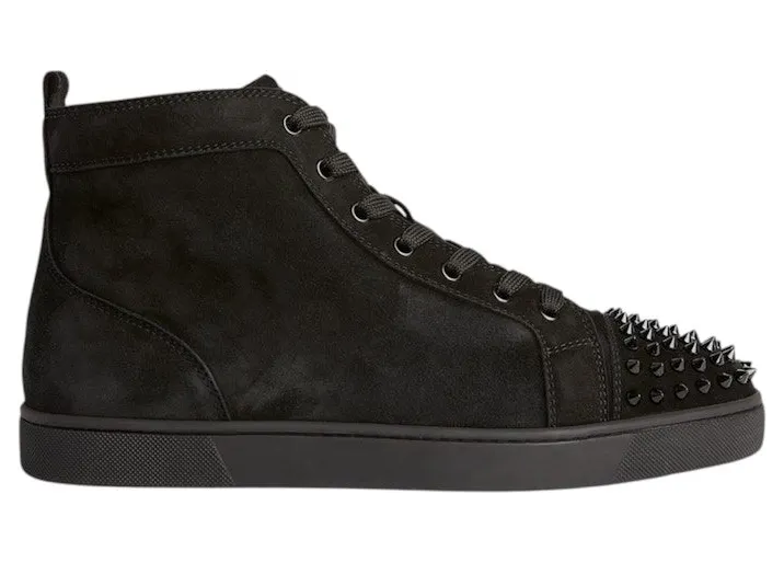 Christian Louboutin Lou Spikes Flat Black (1140458-B049)
