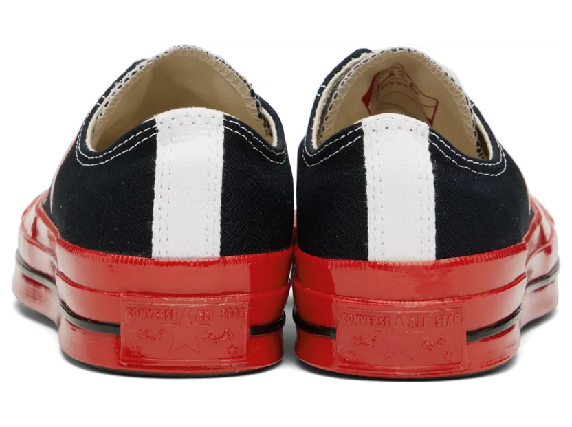 Comme des Garçons Play Off-White & Red Converse Edition Chuck 70 Low-Top Sneakers (P1K123) (6)