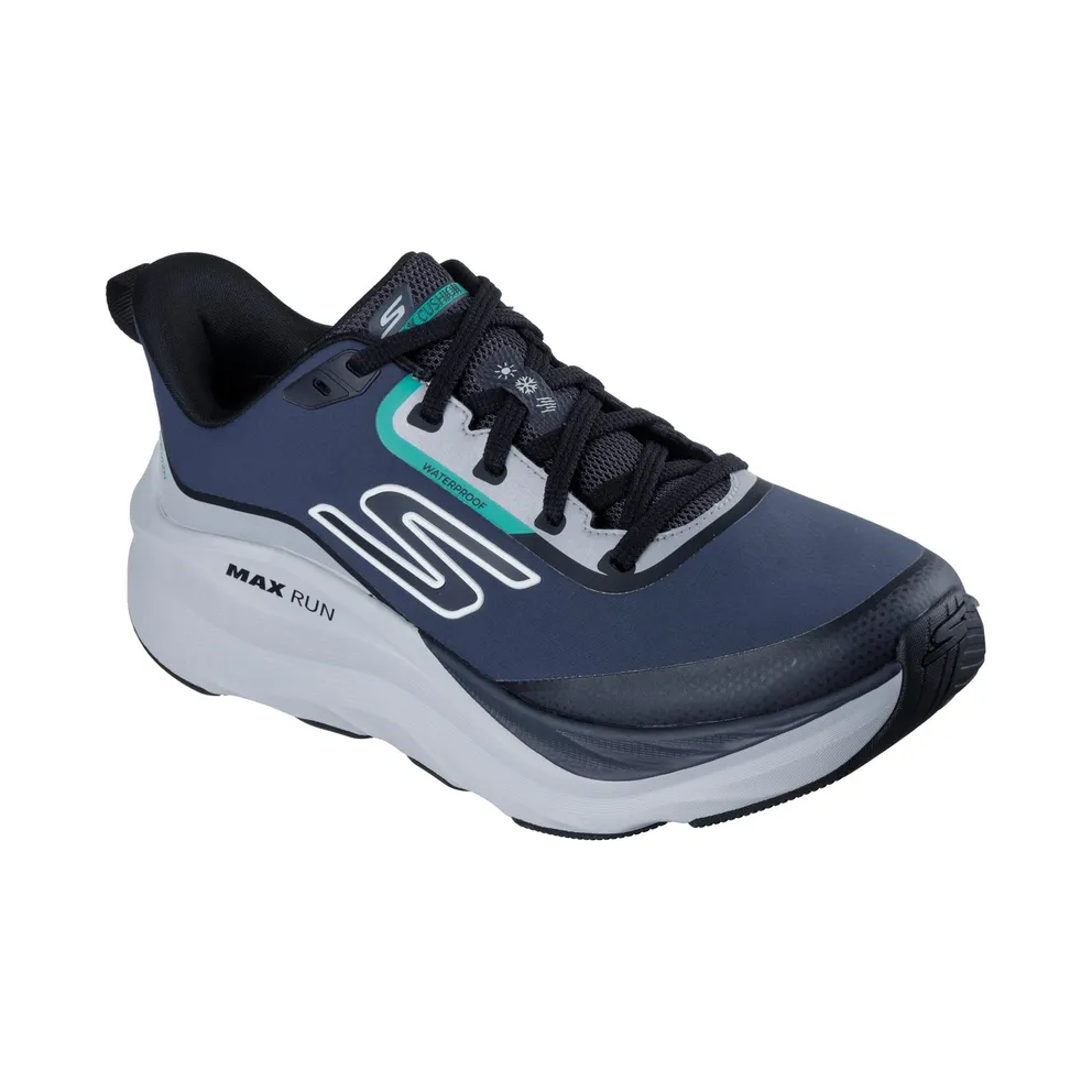 Skechers Waterproof: Max Run – Vorteza Sneaker Houtskool/Black