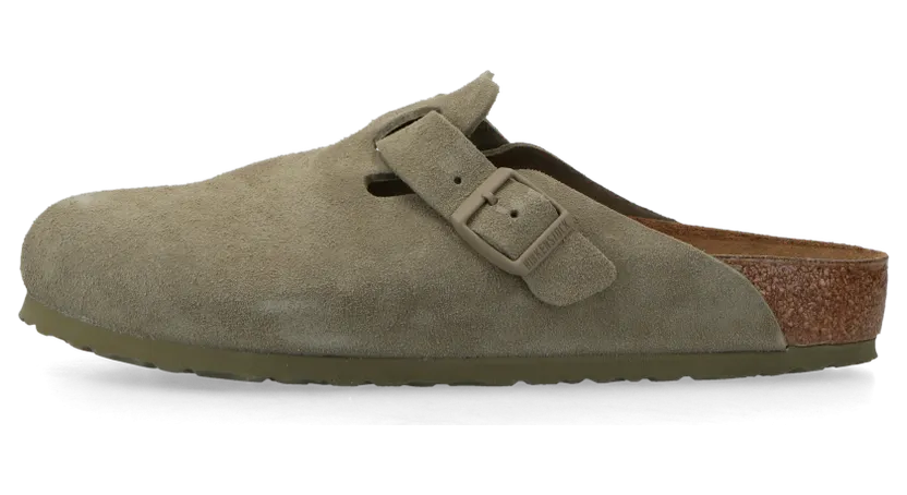 Birkenstock Boston Suede Leather (faded khaki) – 1025788