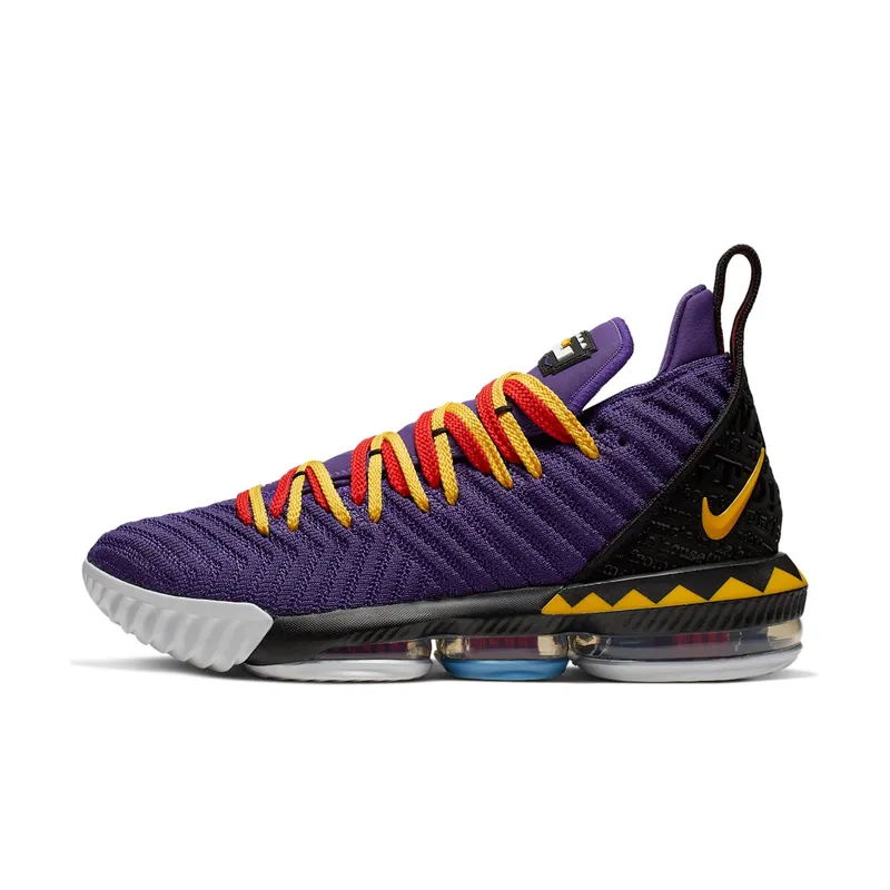 Nike  LeBron 16 Martin Court Purple/Tour Yellow-Comet Red (CI1520-500)