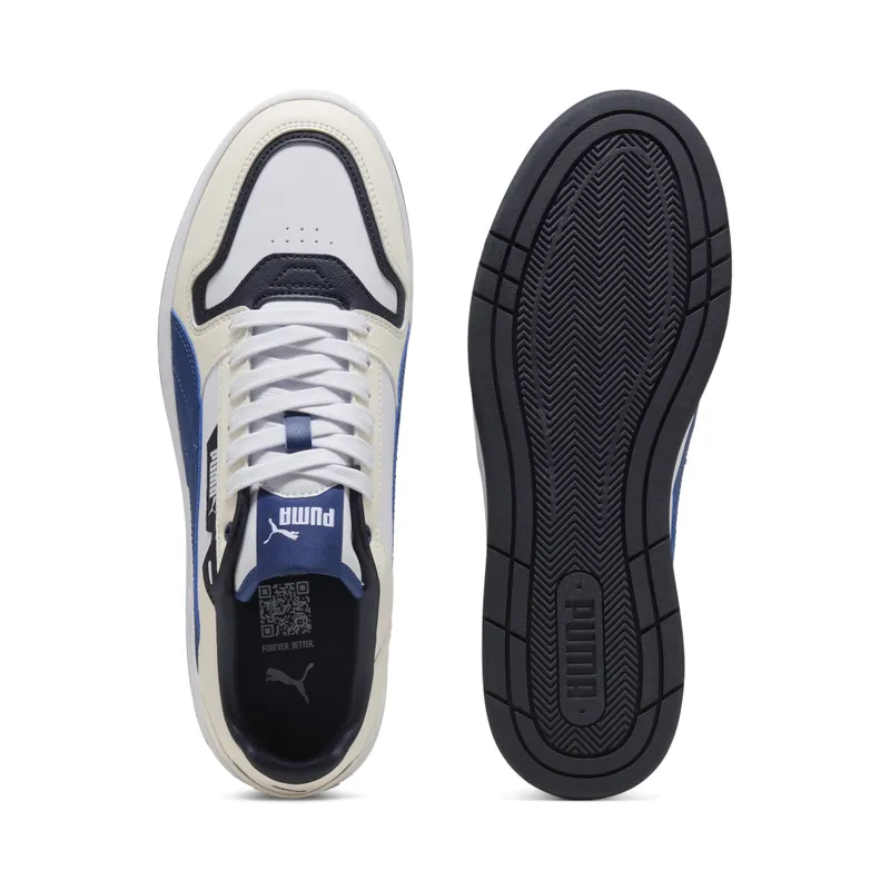 Puma Court Classic Street “Puma White / Blue Jewel / Frosted Ivory” (400196_16)