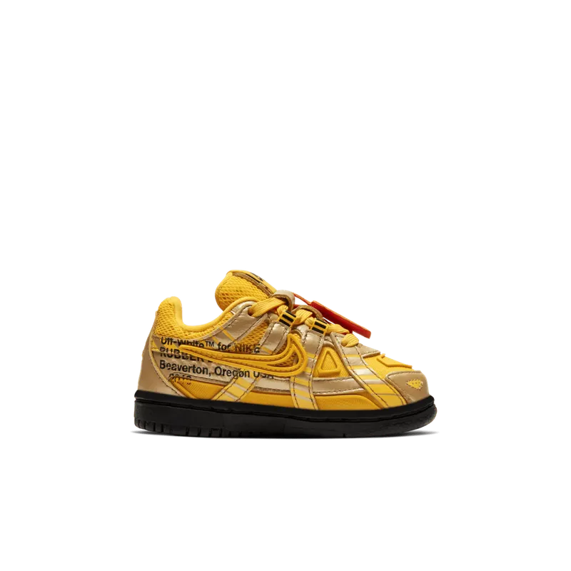 Nike Air Rubber Dunk Off-White University Gold (TD) University Gold/University Gold-Black (CW7444-700)