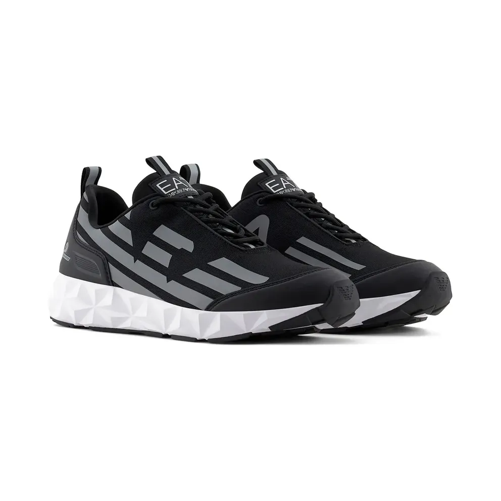 Emporio Armani EA7 – Polyester Sneaker – Men – Shoes – Black (X8X217XK433N7637)