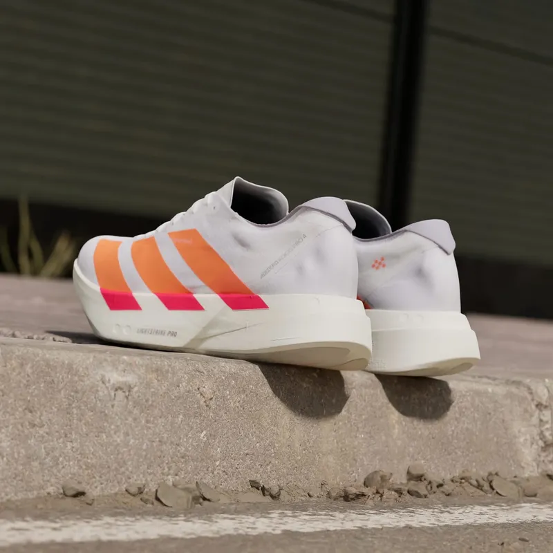 Adidas Adizero Adios Pro 4 Cloud White / Lucid Orange / Lucid Red (JR7088)