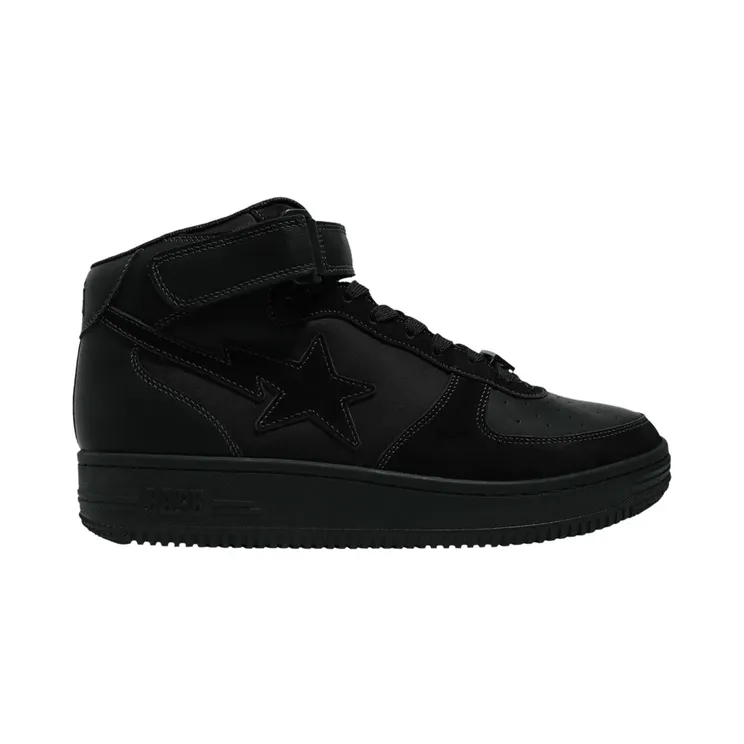 A Bathing Ape Bapesta Mid Black (1H30-191-006-BLK)