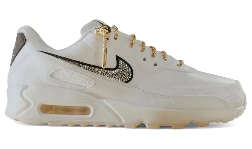 Nike Air Max 90 White / Black / Metallic Gold (IR2074-100)