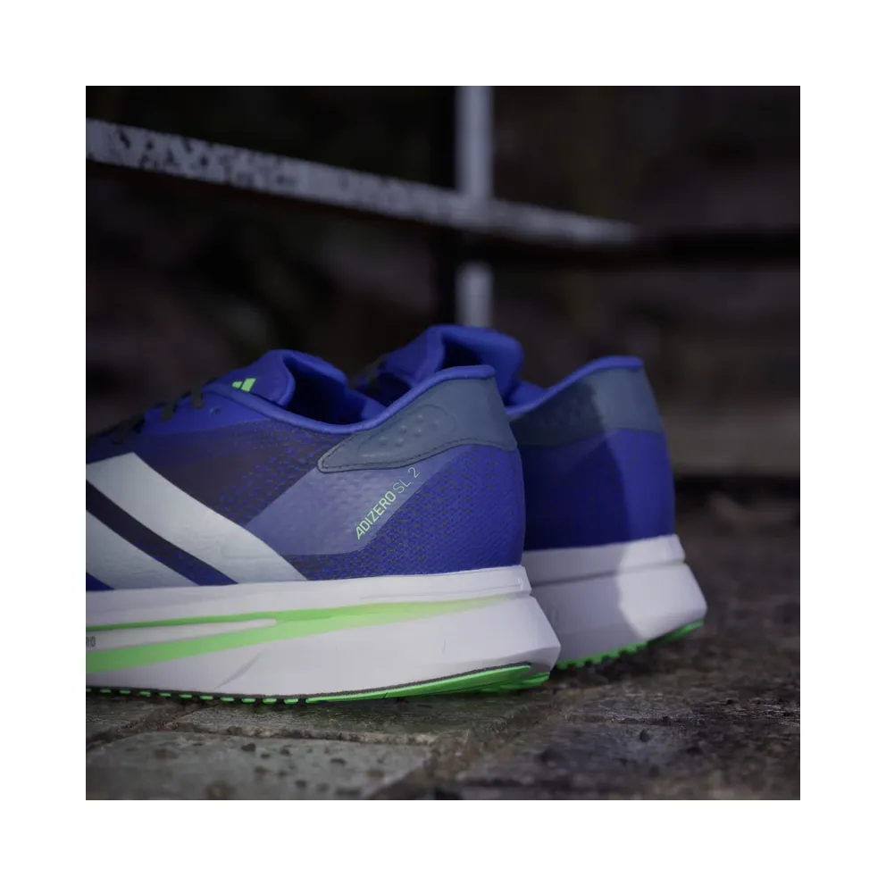 Adidas Adizero SL 2 Lucid Blue / Cloud White / Lime Burst (JQ0347)