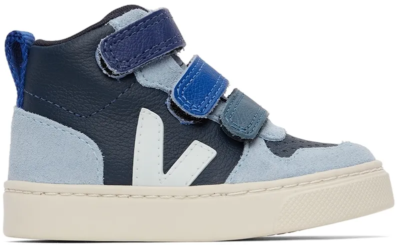 Veja Baby Blue Leather V-10 Mid Velcro (DX0502856)