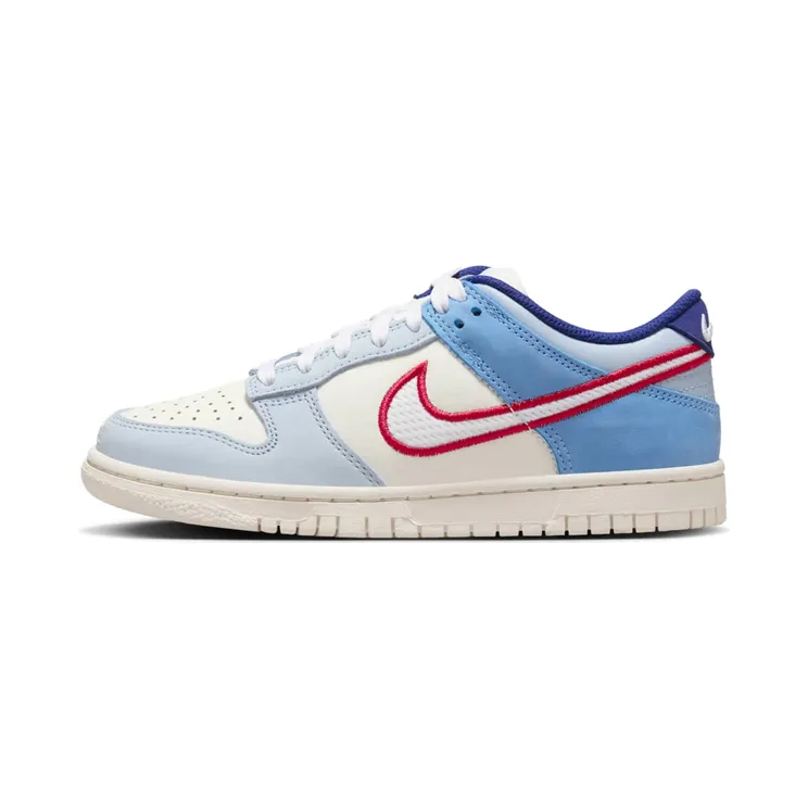 Nike Dunk Low Armory Blue Red Mesh “Sail / Light Armoury Blue / White” (HF5742-111)