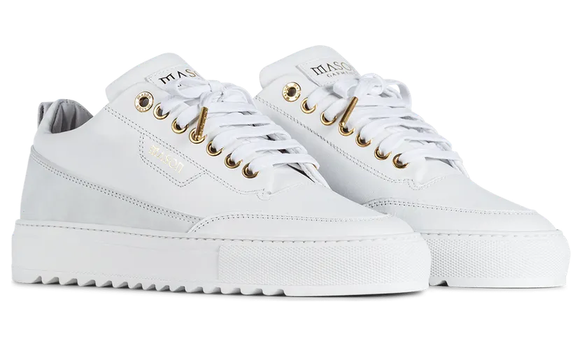 Mason Garments Torino Leather / Nubuck – White / Creme Weiß (SS21-32K)