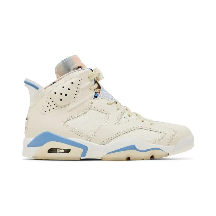 Air Jordan 6 Pale Ivory/Multi-Color/Work Blue/White (IR7255-110)
