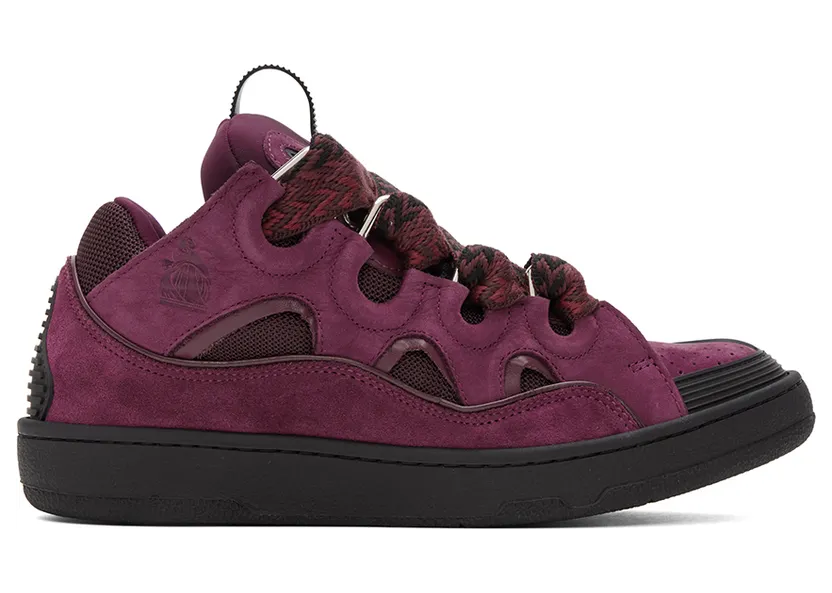 Lanvin Burgundy Curb Sneakers (FM-SKRK11-DRAG-H22)