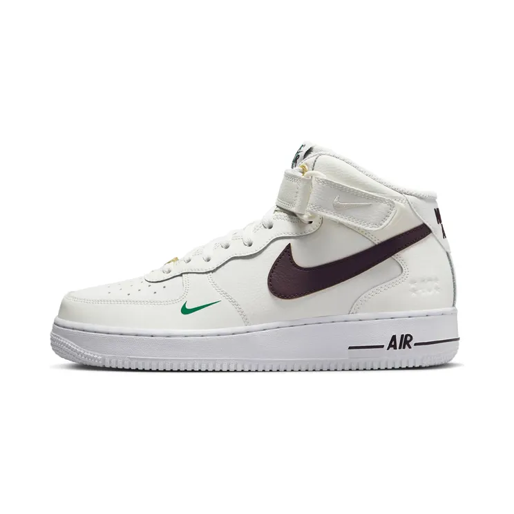 Nike Air Force 1 Mid ’07 LV8 40th Anniversary “Sail / Malachite / White / Brown Basalt” (DR9513-100)