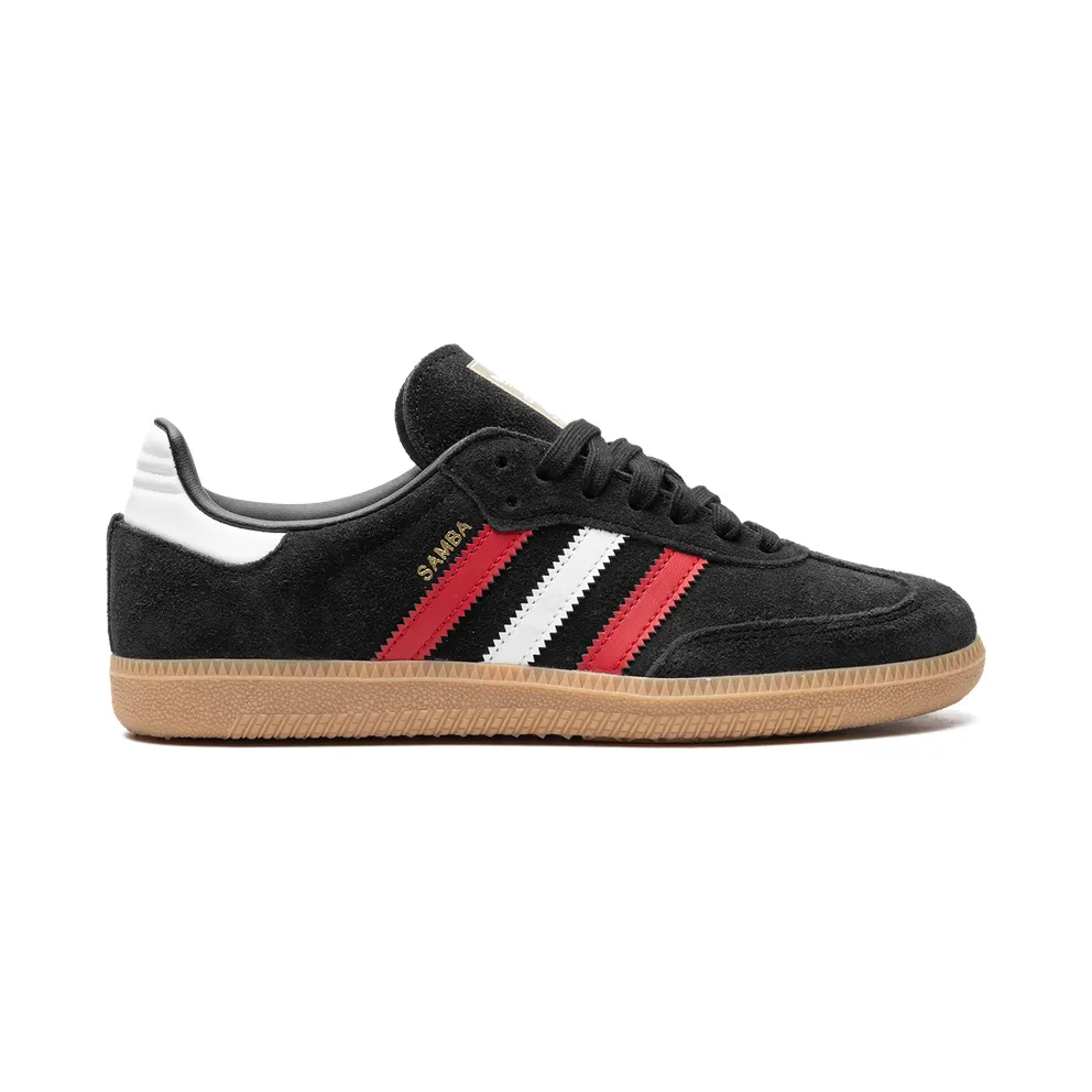 Adidas Samba OG “core black/better scarlet/GUM 3” (IG1824)