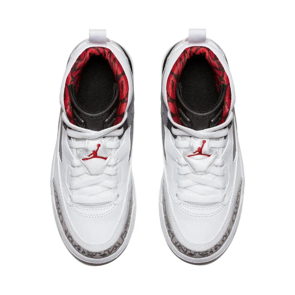 Jordan Spizike White Cement 2017 (PS) White/Varsity Red-Cement Grey-Black-Dark Grey (317700-122)