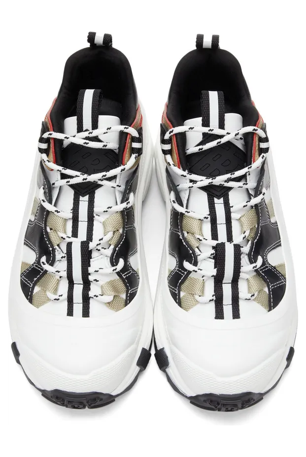 Burberry White Icon Stripe Arthur Sneakers (8045825) (5)