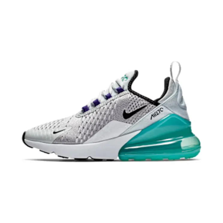 Nike Air Max 270 Platinum Jade (GS) “Pure Platinum / Hyper Jade / White / Black” (943345-010)