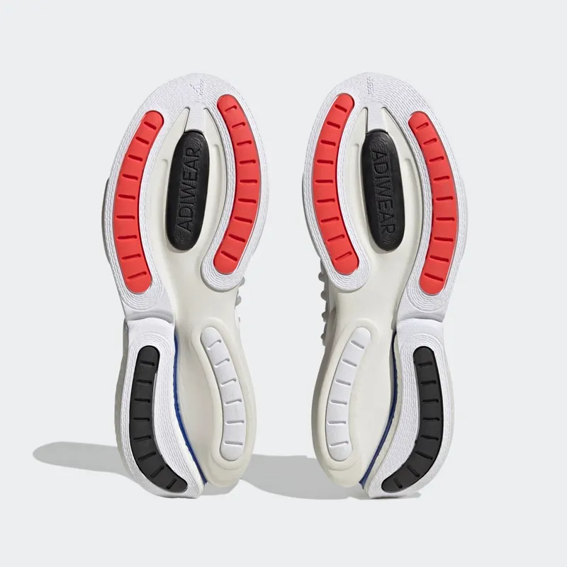 Adidas Alphaboost V1 Sustainable BOOST Lifestyle Running Cloud White / Blue Fusion / Bright Red (HP2757)