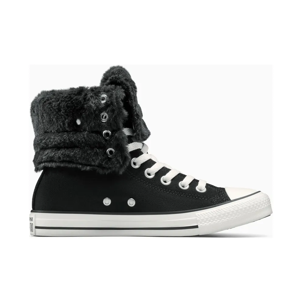 Converse Chuck Taylor All Star Fold Over XHi Faux Fur Black (A15138C)